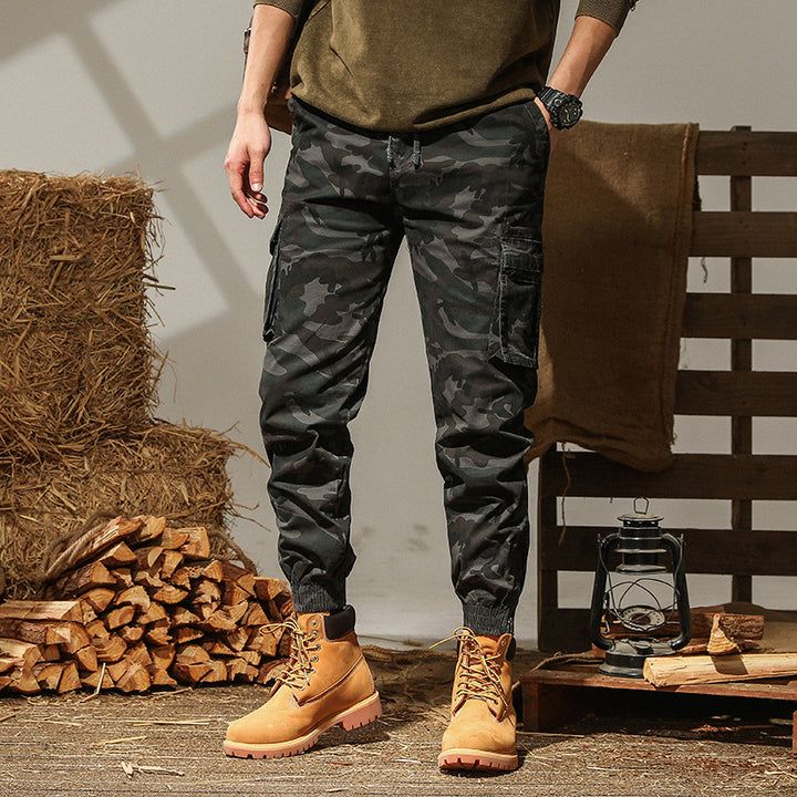 Herren cargo Jogginghose mit praktischen Taschen und elastischem Bund Echoarchiv