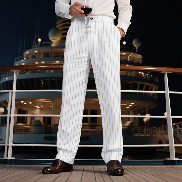 Herren elegante Streifen-Hose Echoarchiv