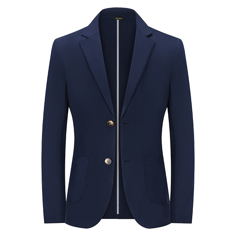 Herren Modernes Slim-Fit Sakko mit schmalem Revers und aufgesetzten Taschen Echoarchiv