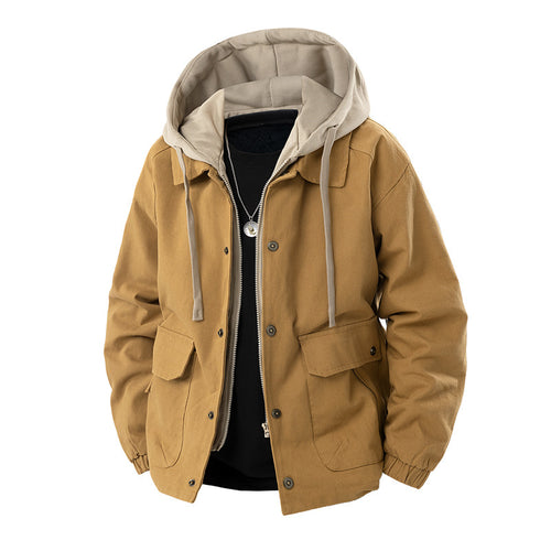 Herren Moderne Utility-Jacke mit abnehmbarer Kapuze Echo Archiv