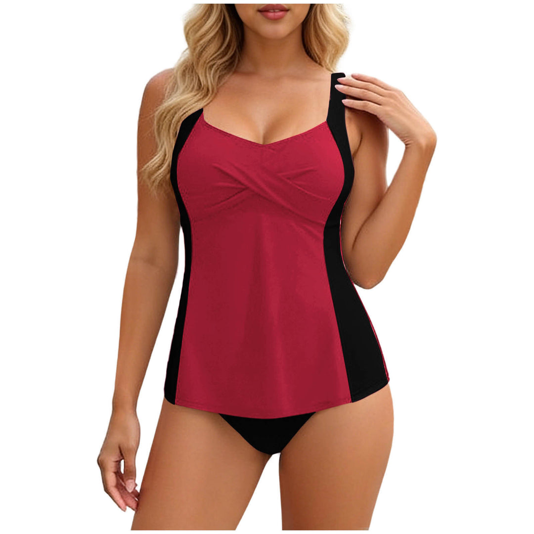 Damen Tankini mit elegantem Wickeldesign und figurformenden Einsätzen Echo Archiv