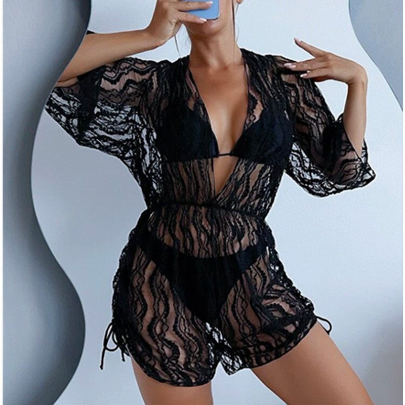 Damen Strand-Overall mit floralem Muster Echo Archiv