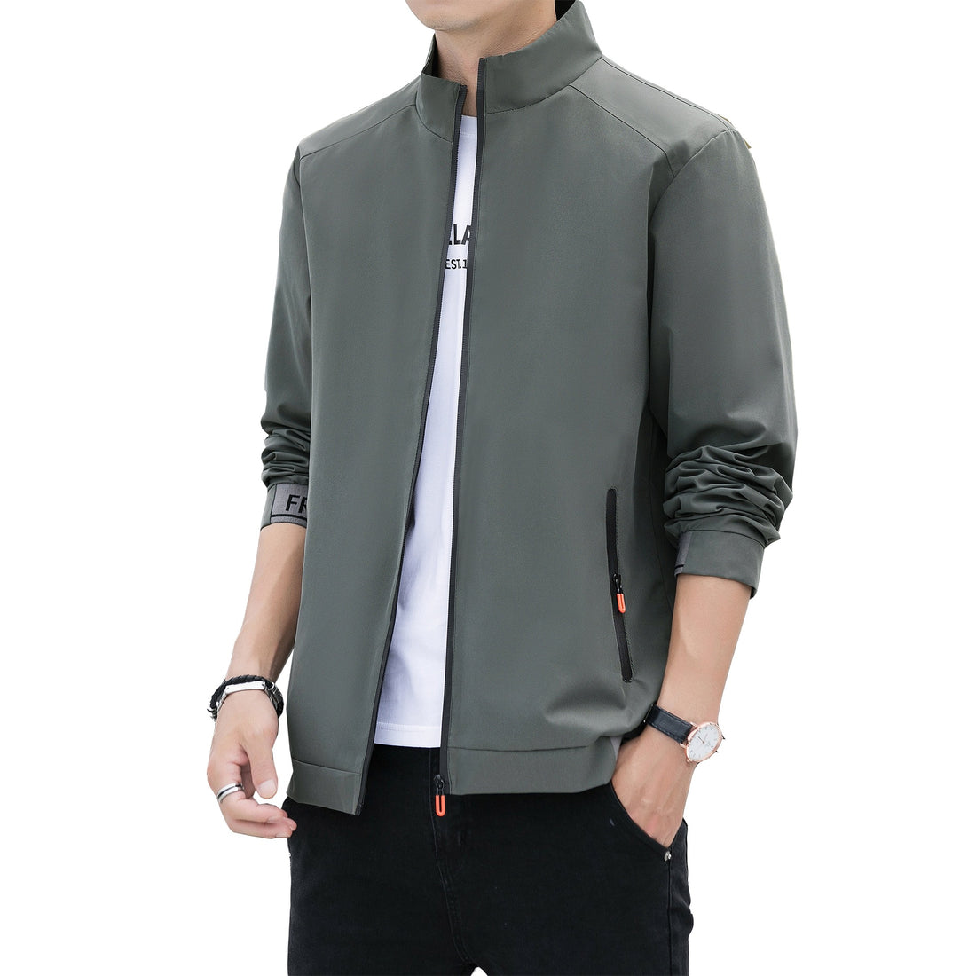 Herren moderne Freizeitjacke Echo Archiv