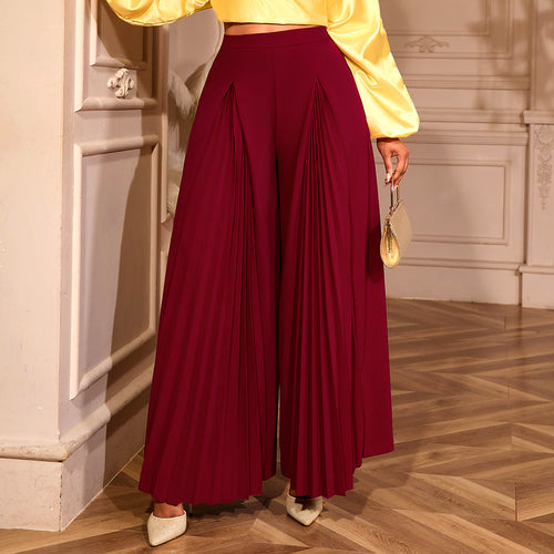 Damen Plisseehose mit hohem Bund und elegantem Faltenwurf Echo Archiv
