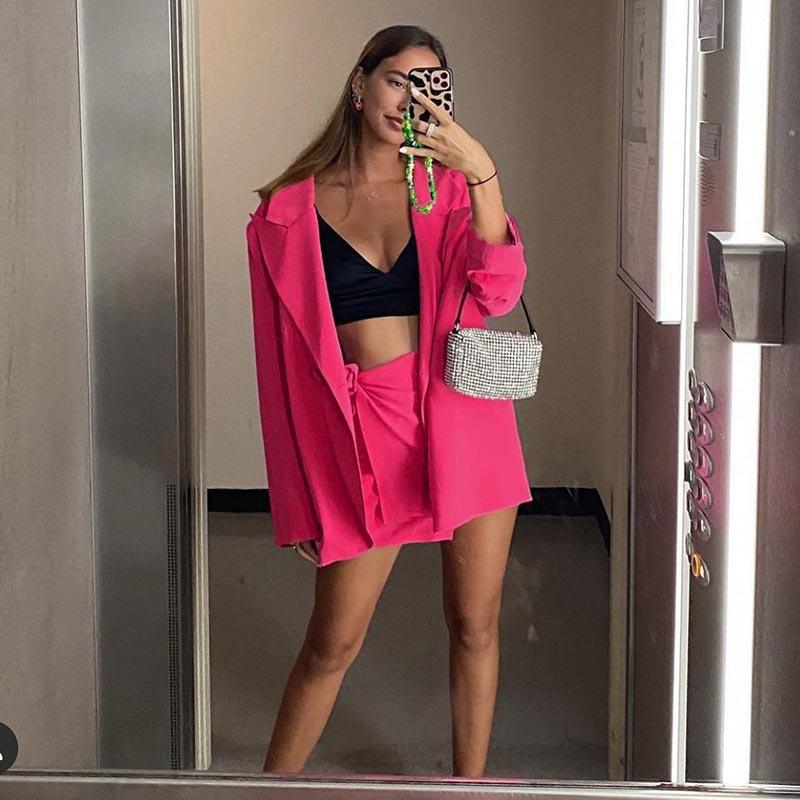 [Damen] Leichter Oversize-Strandblazer als lässiges Cover-Up mit fallendem Revers Echoarchiv