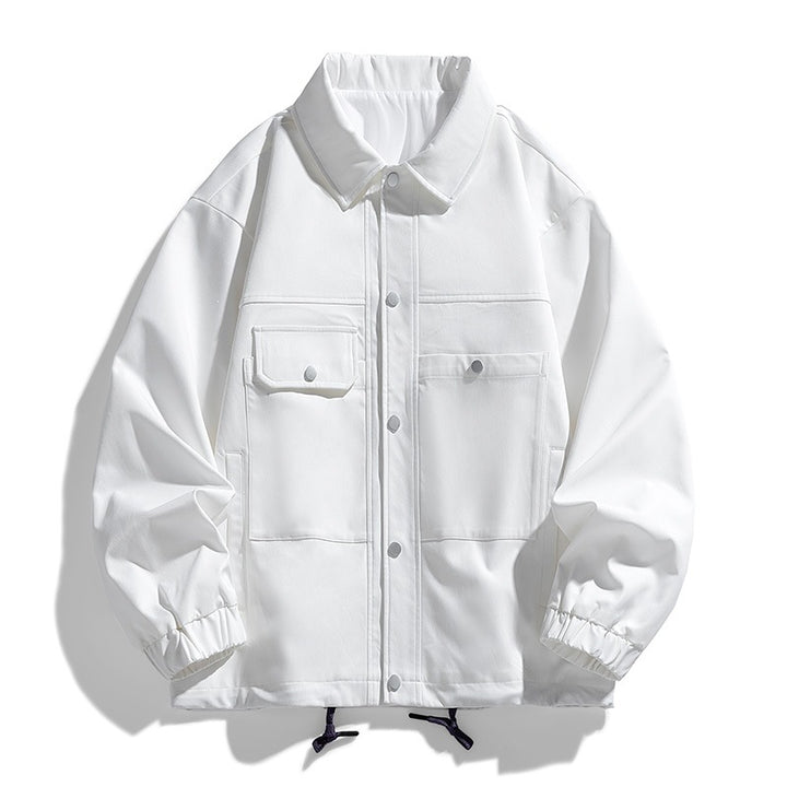 Herren Kunstvelours‑Bomberjacke im Oversize‑Boxy‑Cut mit Zwei‑Wege‑Reißverschluss & elastischem Saum Echoarchiv