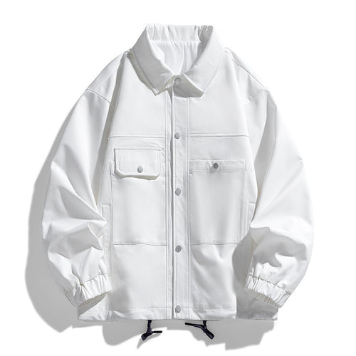 Herren Kunstvelours‑Bomberjacke im Oversize‑Boxy‑Cut mit Zwei‑Wege‑Reißverschluss & elastischem Saum Echoarchiv