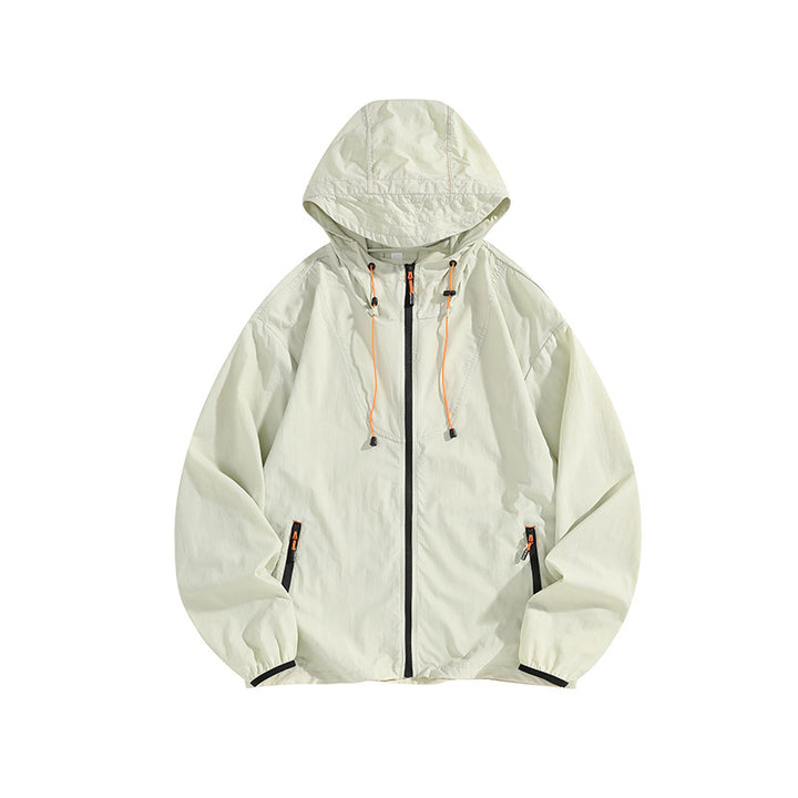 Herren Leichte Outdoorjacke mit Kapuze und praktischen Reißverschlusstaschen Echo Archiv