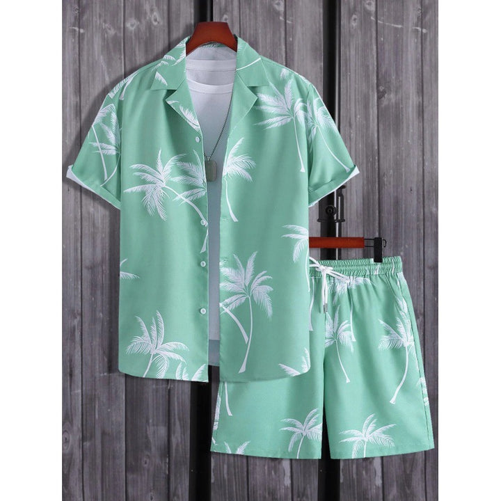 Herren Kurzarm-Hemd und Shorts Set Echoarchiv