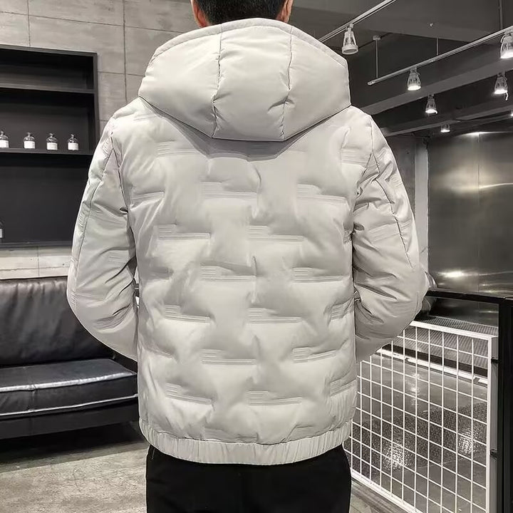 Herren Padded Puffer Jacke mit Kapuze Echo Archive