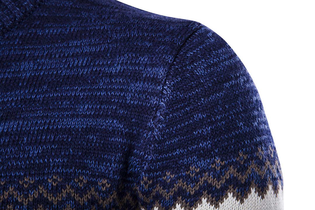 Herren modischer Strickpullover mit grafischem Muster Echoarchiv