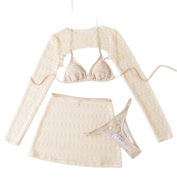 Damen Bikini-Set mit transparentem Cover-Up und figurbetonendem Design Echo Archiv