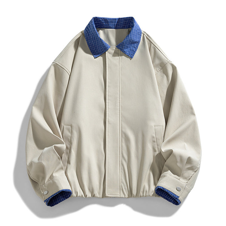 Damen Modische Blousonjacke mit Karo-Kragen Echo Archiv