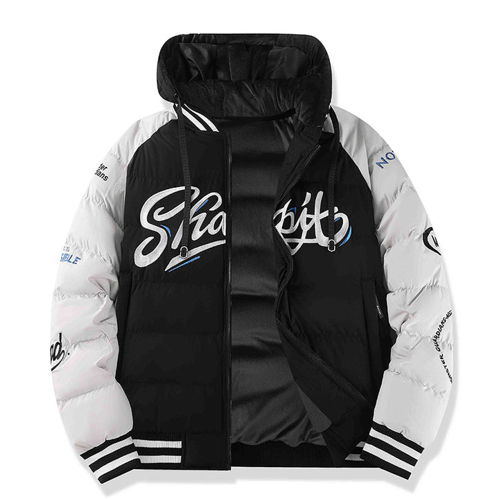 Herren Sportliche Steppjacke mit hohem Kragen und Reflektierenden Details Echo Archiv