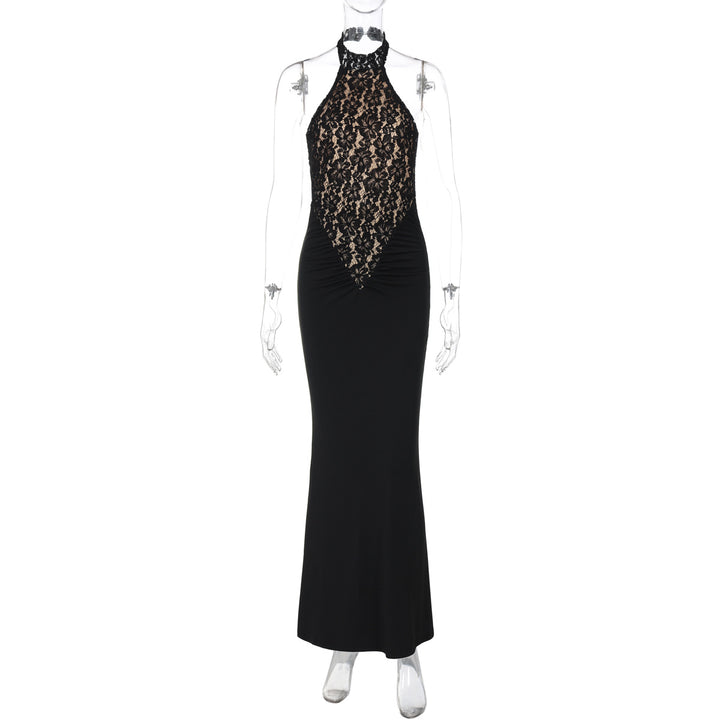 Damen Elegantes Abendkleid mit Spitzenoberteil Echo Archiv