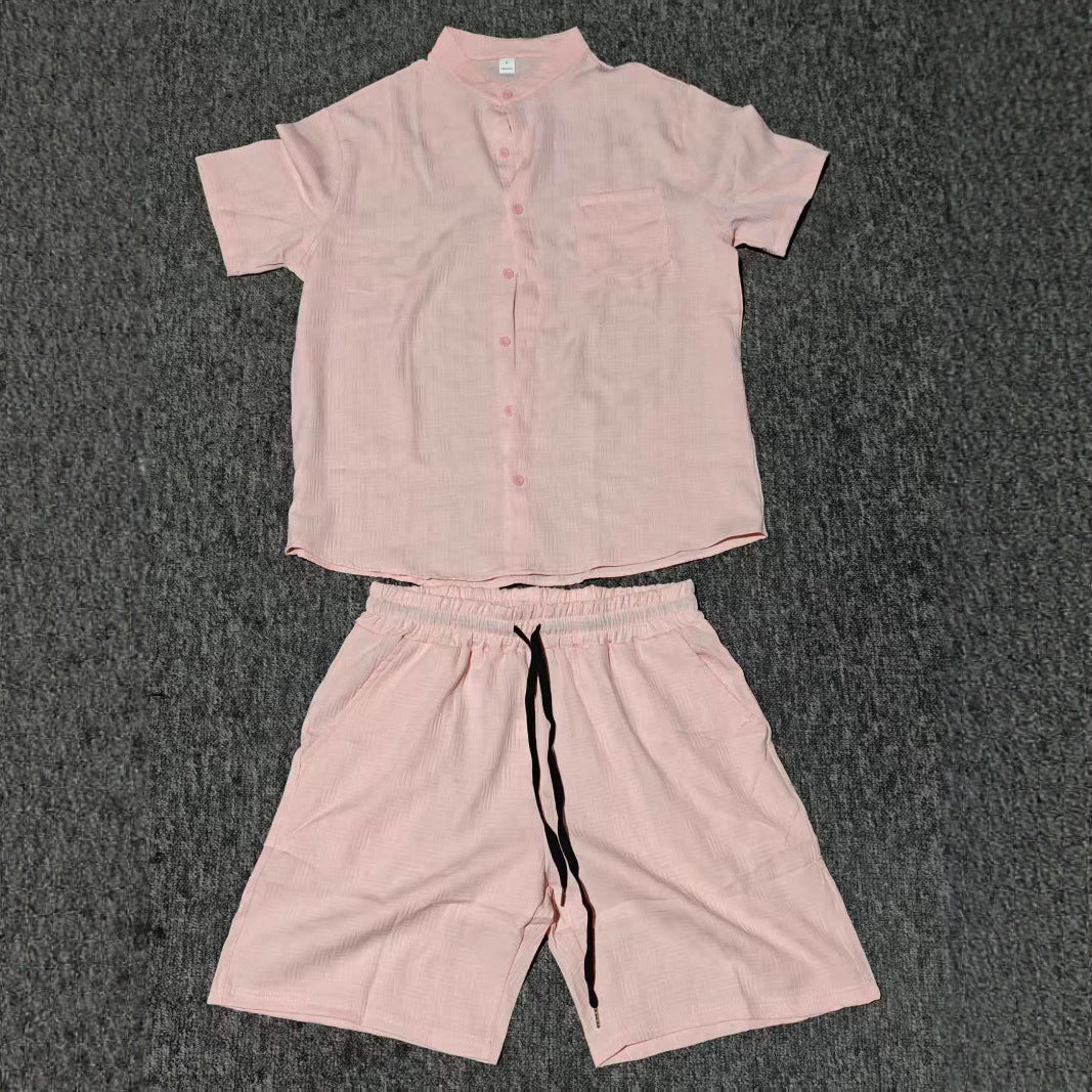Herren Casual Kurzarm Relaxed Fit Set Echoarchiv