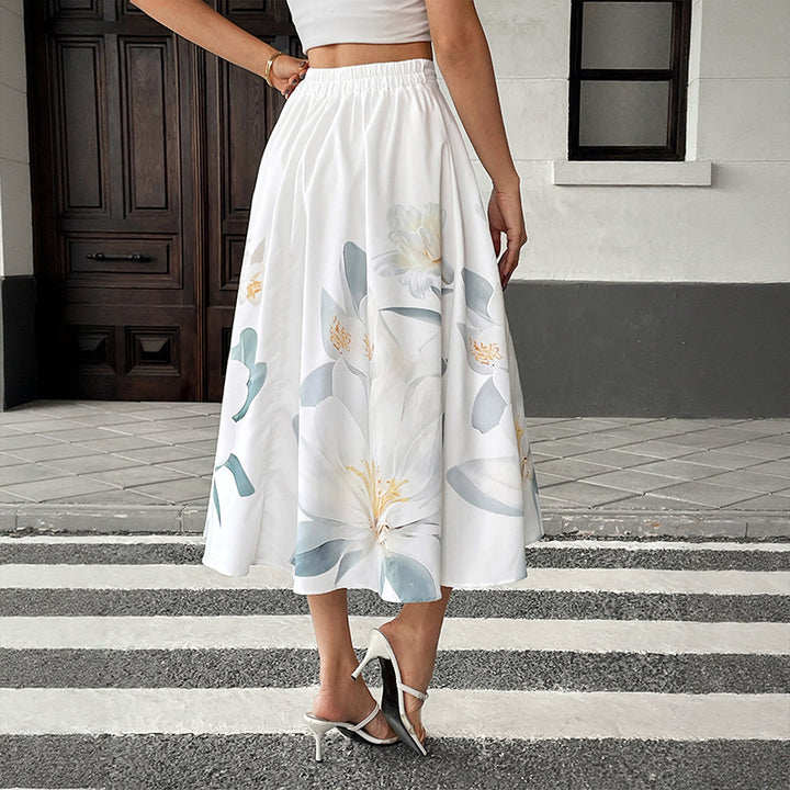 Damen Elegante Blumengehäkelte Midi-Rock Echo Archiv
