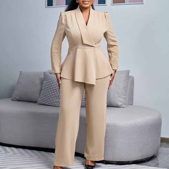 Damen Elegantes Blazer-Hosen-Set Echoarchiv
