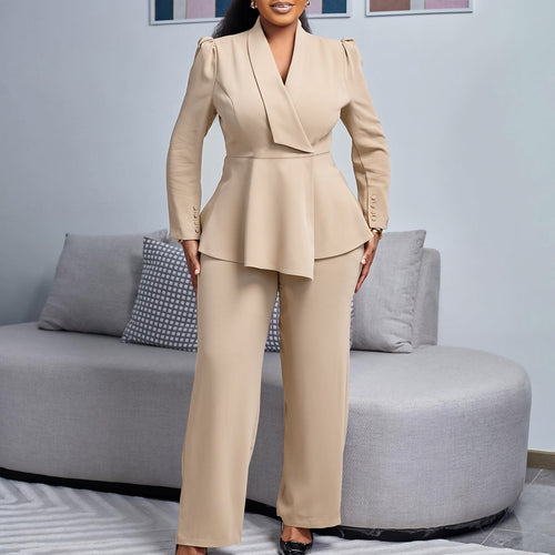 Damen Elegantes Blazer-Hosen-Set Echoarchiv
