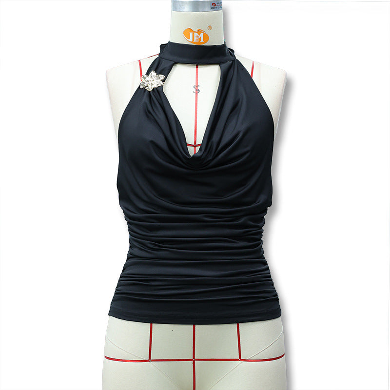 Damen Elegantes Wickeltop mit Raffungen Echo Archiv