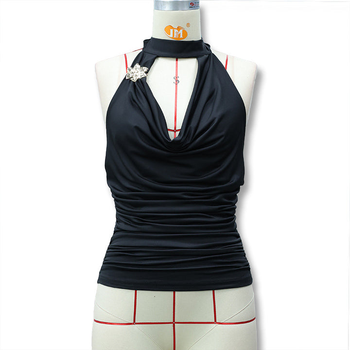 Damen Elegantes Wickeltop mit Raffungen Echo Archiv