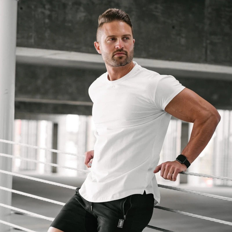 Herren Slim-Fit T-Shirt aus atmungsaktivem Baumwollmix Echoarchiv