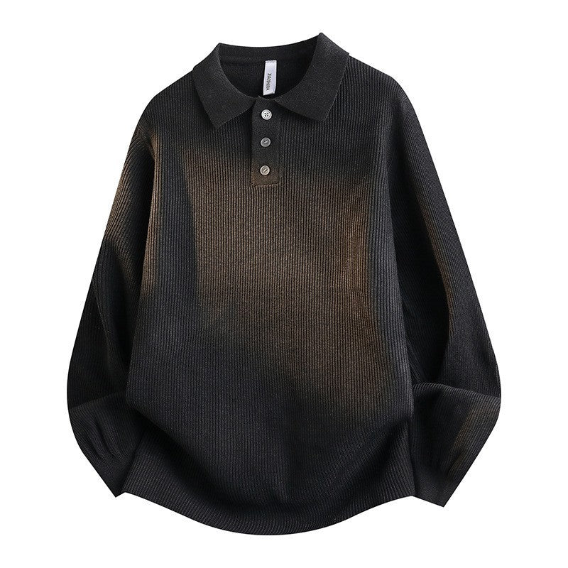 Damen Modisches Strick-Polo mit Stehkragen Echo Archiv