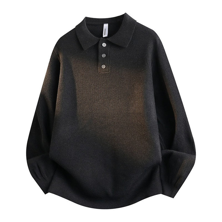 Damen Modisches Strick-Polo mit Stehkragen Echo Archiv