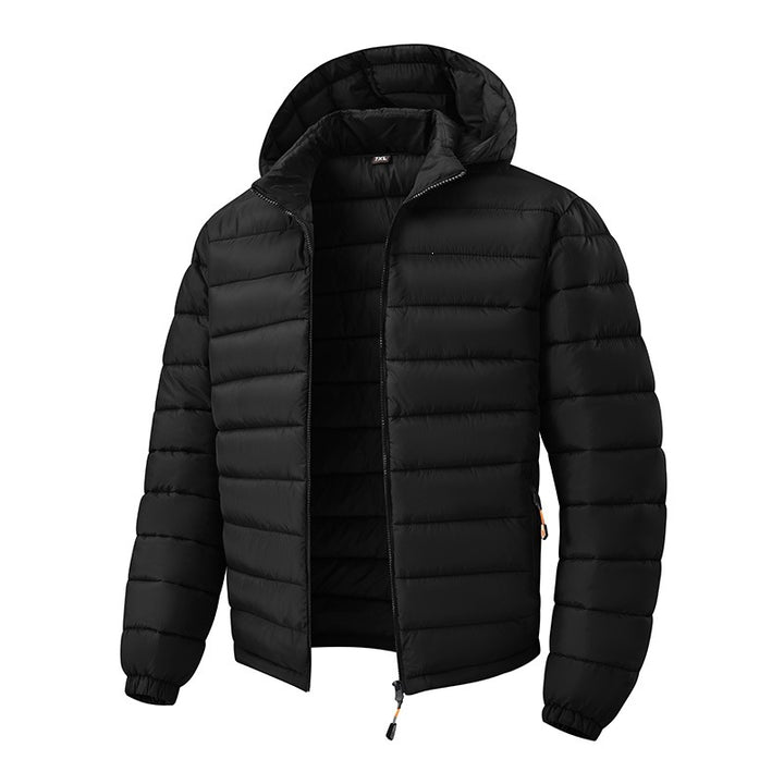 Herren Ultraleichte Steppjacke mit Kapuze und Thermoisolierung Echoarchiv