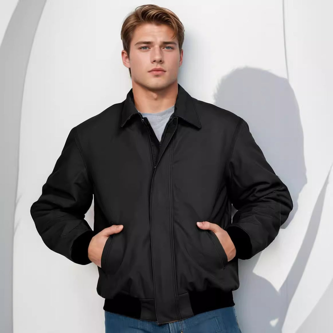 Herren lässige Übergangsjacke mit praktischem Stehkragen Echoarchiv