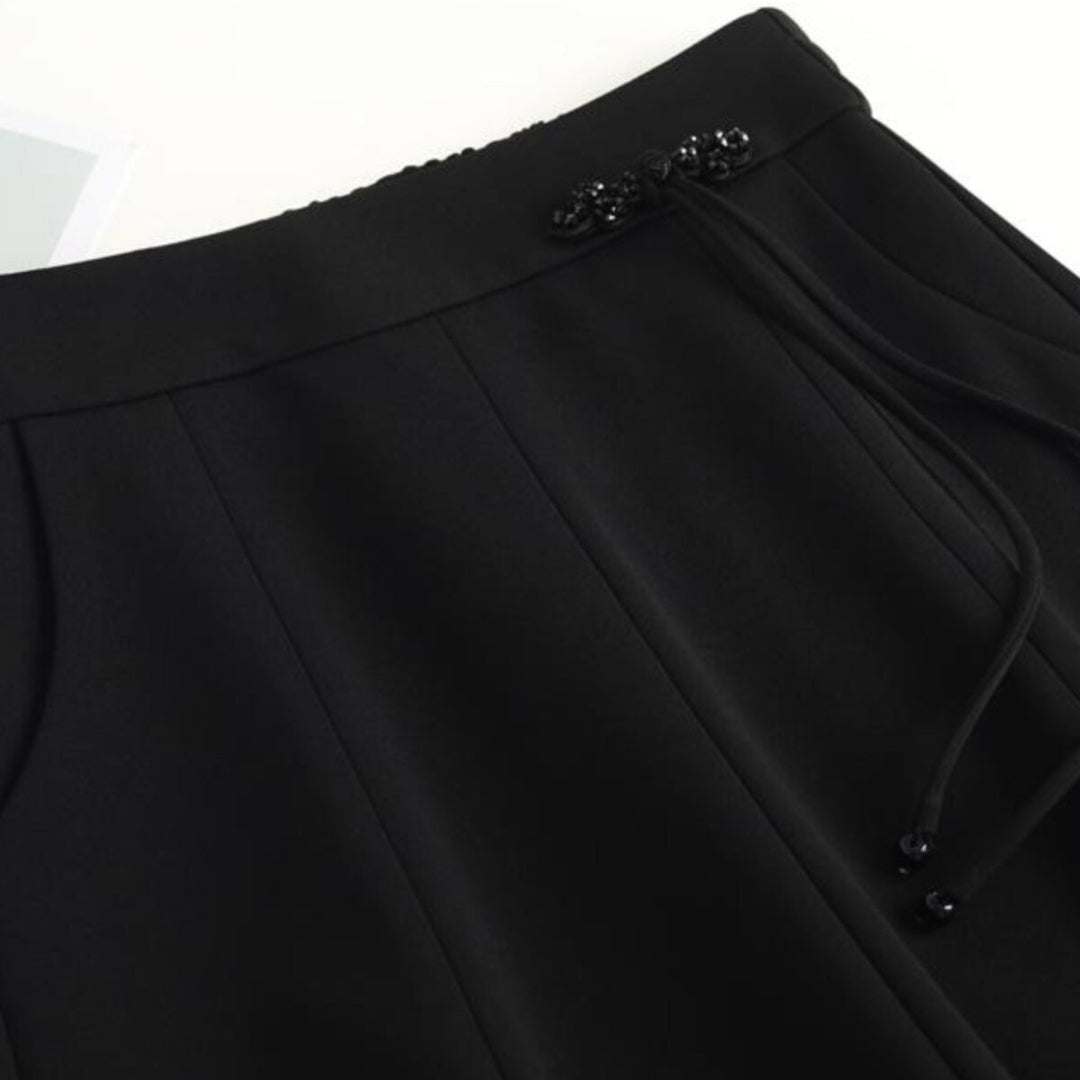 Damen Eleganter Maxirock mit hochfließendem Schnitt Echo Archiv