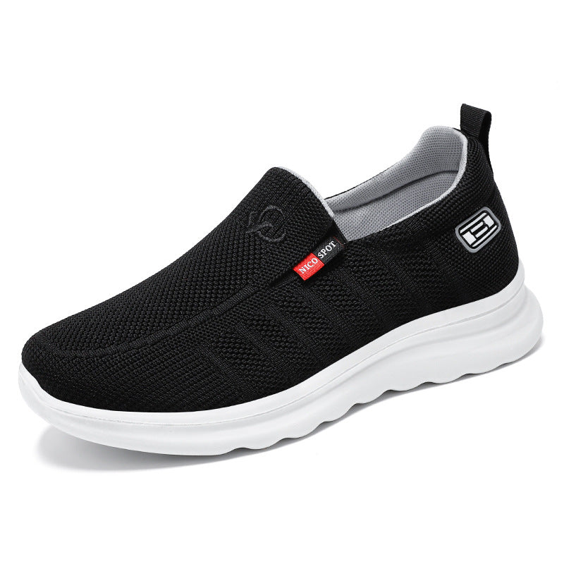 Herren nan atmungsaktiver gestrickter Slip-On Sneaker mit elastischem Einstieg und stoßdämpfender EVA-Zwischensohle Echo Archiv