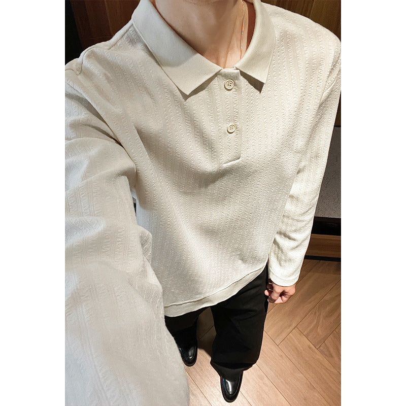 Stilvolles Herrenpullover mit langen Ärmeln und strukturiertem Design Echo Archive