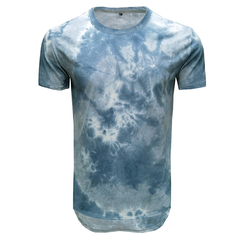 Herren T-Shirt mit einzigartigem Batikdesign und Rundhalsausschnitt Echoarchiv
