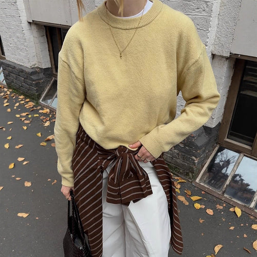 Damen Boxy Feinstrickpullover mit Raglanärmeln und geripptem Bündchen Echoarchiv