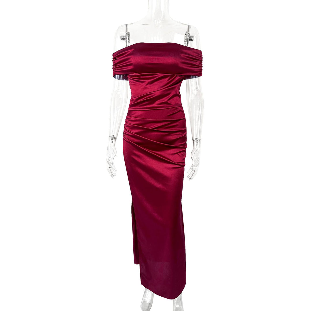 Damen Figurbetontes Asymmetrisches Abendkleid Echo Archiv