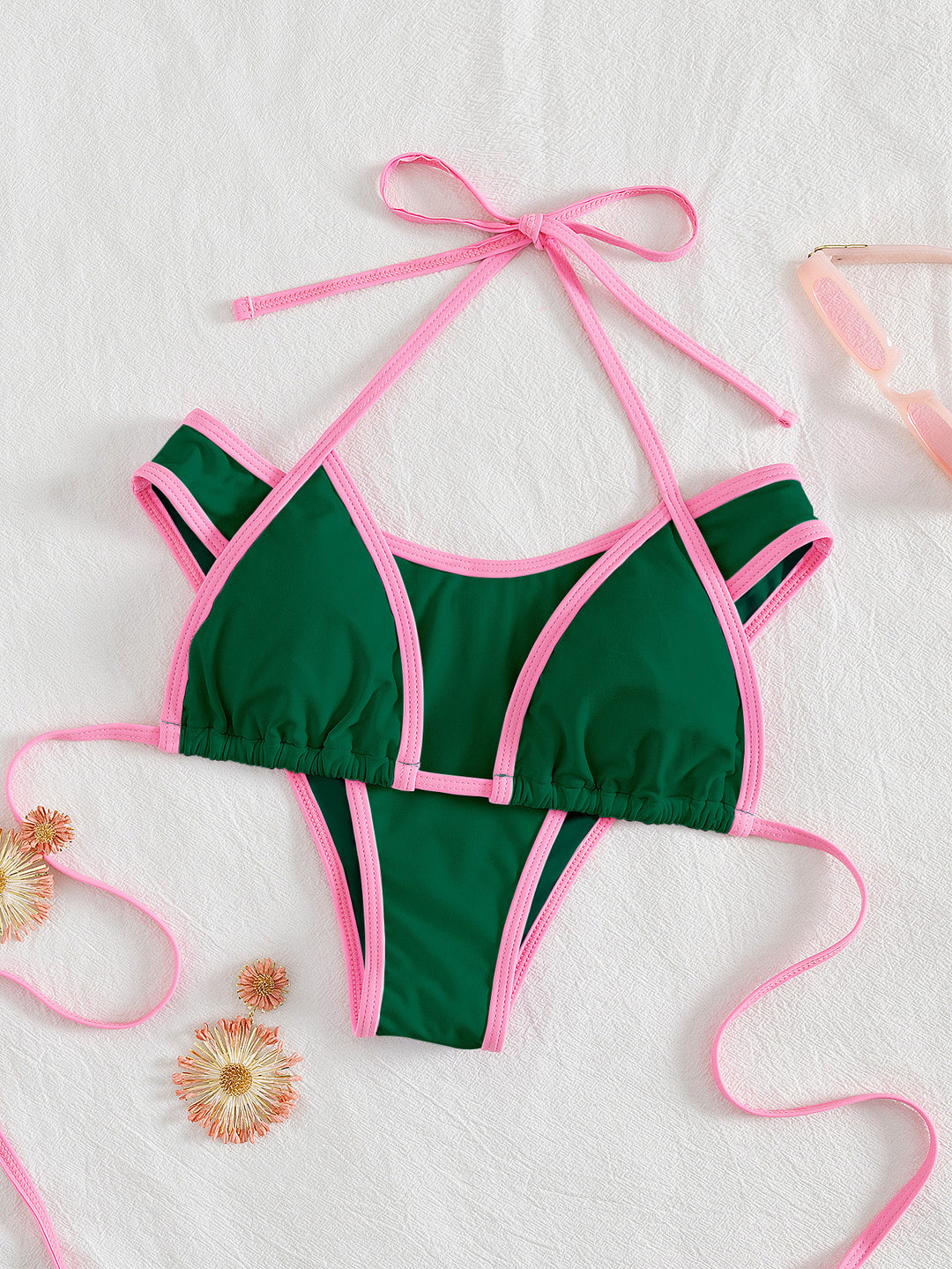 Damen Triangel-Bikini mit aufregendem Streifen-Design Echo Archiv