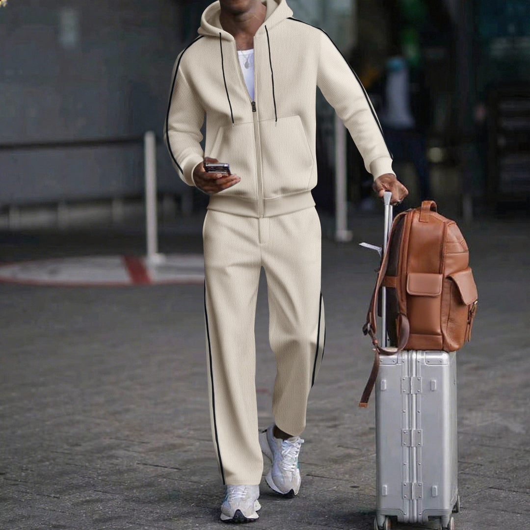 Herren Sportlicher Zweiteiliger Jogginganzug mit modernem Schnitt und praktischen Taschen Echoarchiv