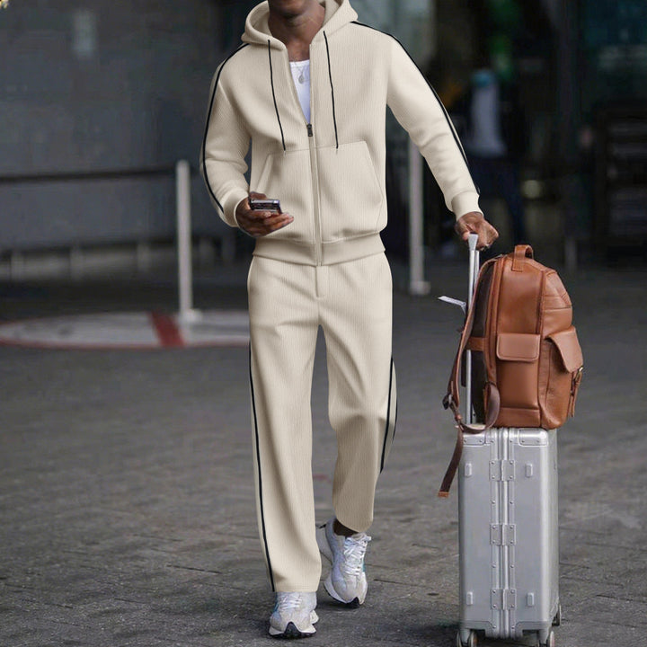 Herren Sportlicher Zweiteiliger Jogginganzug mit modernem Schnitt und praktischen Taschen Echoarchiv
