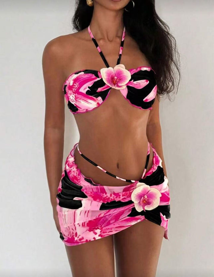 Damen Bikini-Set mit floralem Wickelrock Echo Archiv