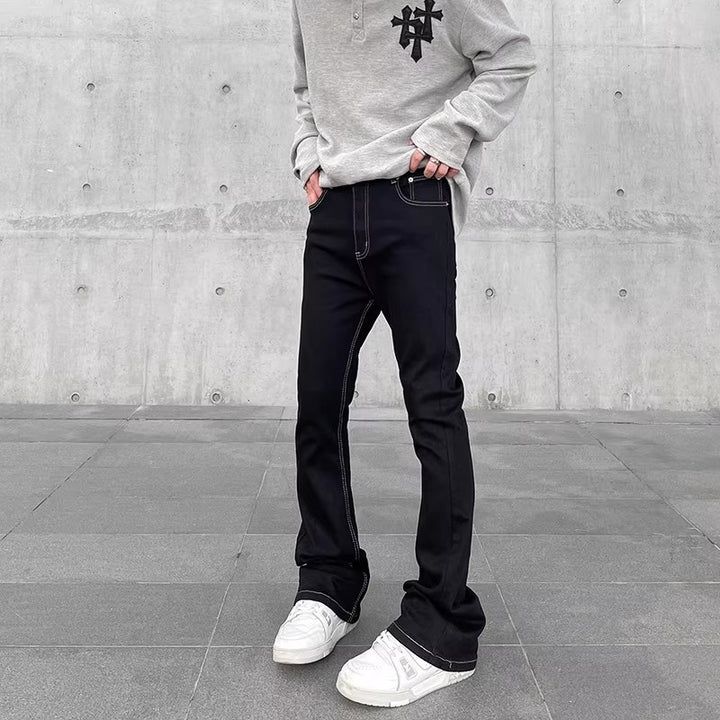 Herren Modische geflammte Jeans Echoarchiv
