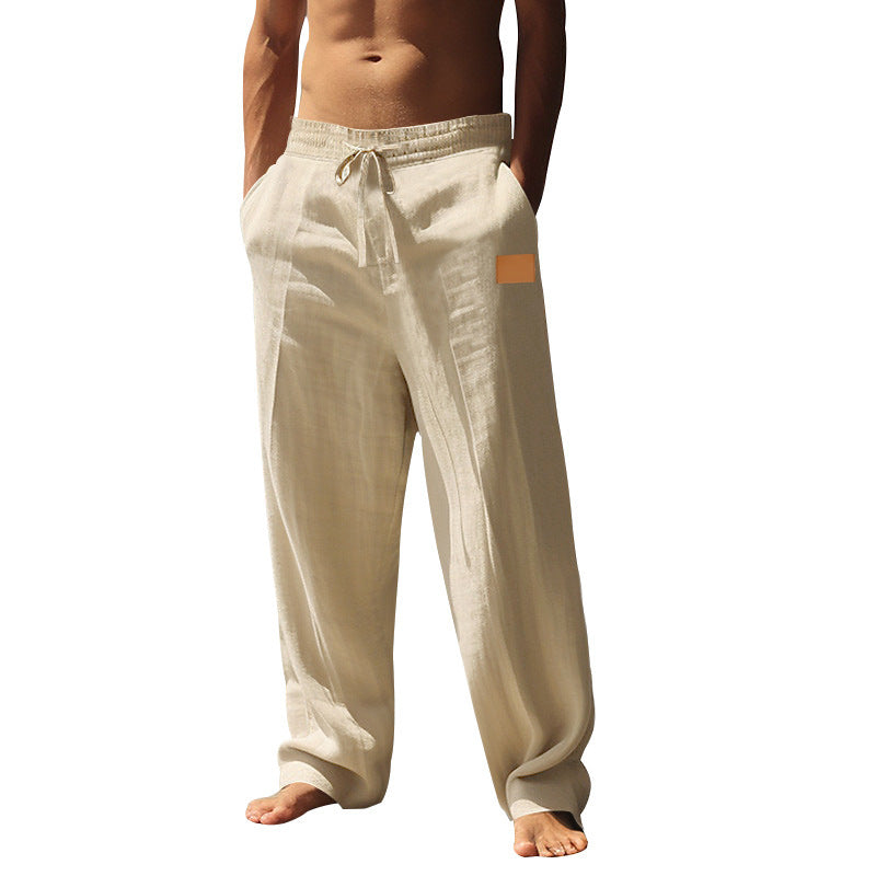Herren Leichte Freizeithose aus atmungsaktivem Leinenmaterial Echoarchiv