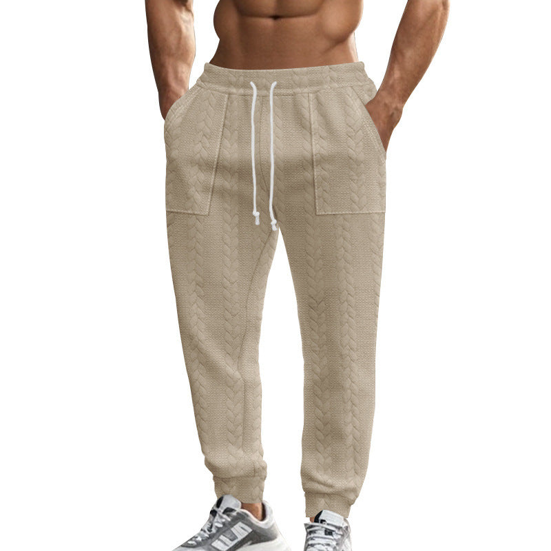 Herren Freizeithose aus strukturiertem Fleece mit praktischen Seitentaschen Echoarchiv