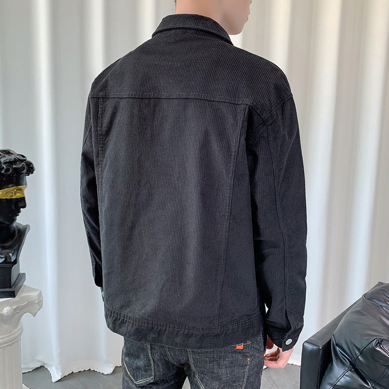 Herren Cordjacke im Overshirt‑Style mit aufgesetzten Pattentaschen – Taviero