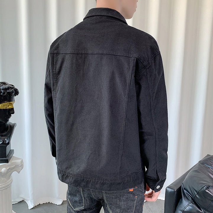 Herren Cordjacke im Overshirt‑Style mit aufgesetzten Pattentaschen – Taviero