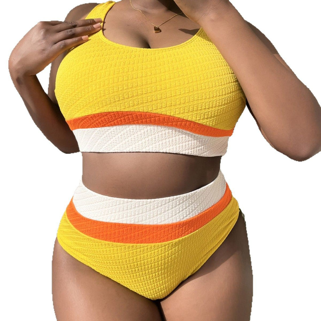 Damen Hochwertiger Sport-Bikini mit trendigen Farbblöcken Echo Archiv