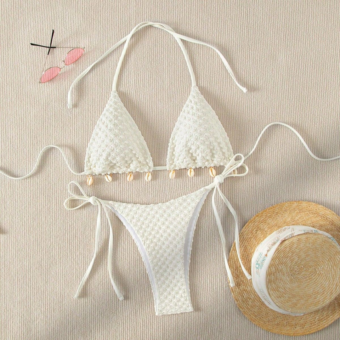 Damen Triangel-Bikini mit Muschelschmuck Echo Archiv