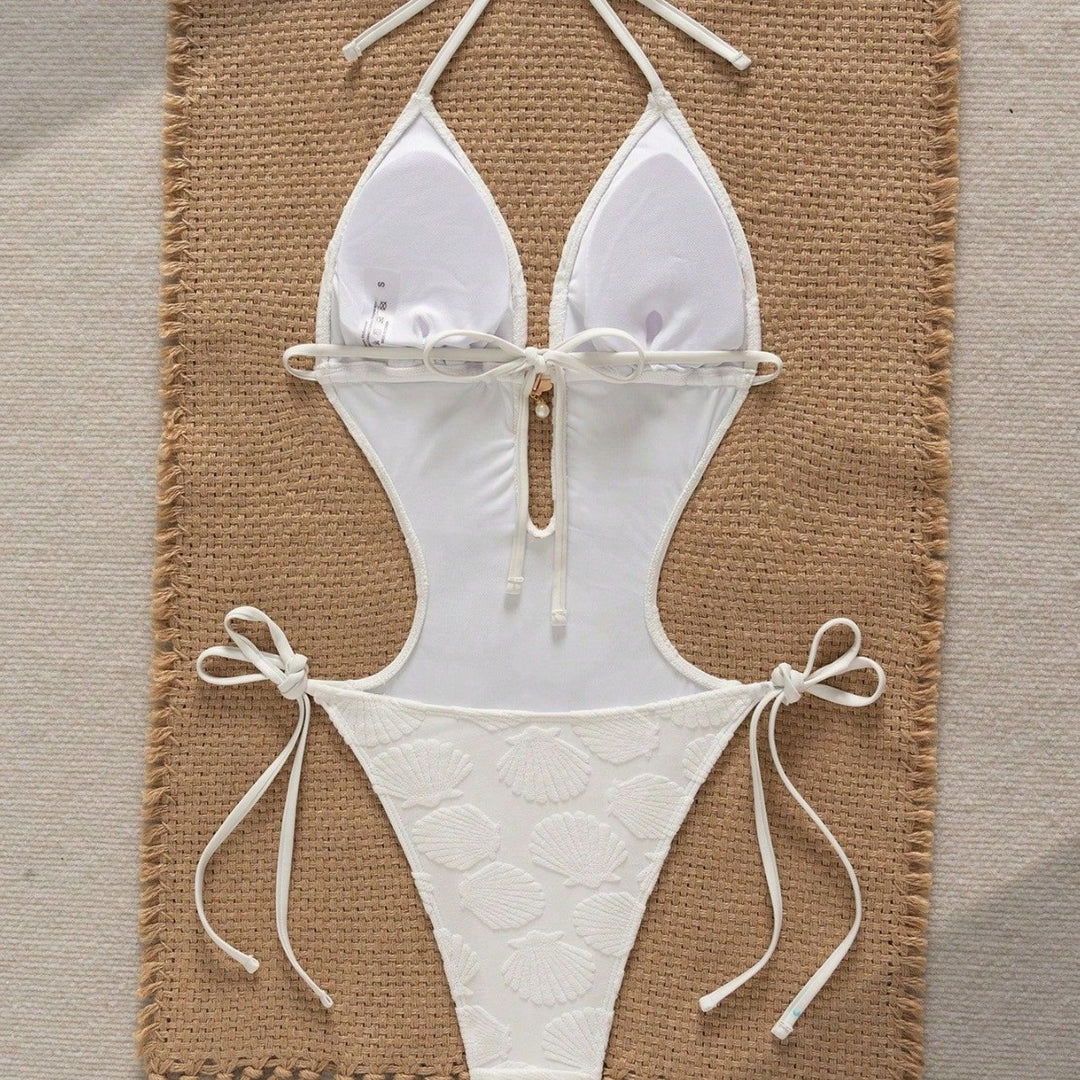 Damen Cut-Out Badeanzug mit charmanten Muscheldetails Echo Archiv
