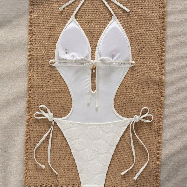 Damen Cut-Out Badeanzug mit charmanten Muscheldetails Echo Archiv