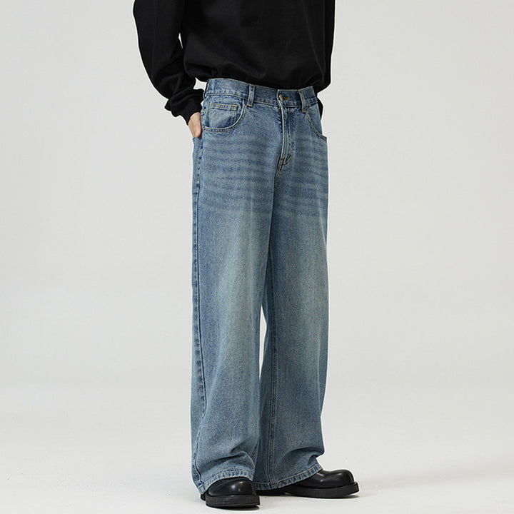 Herren Weite Baggy-Jeans im Vintage-Look mit Five-Pocket-Schnitt Echo Archiv